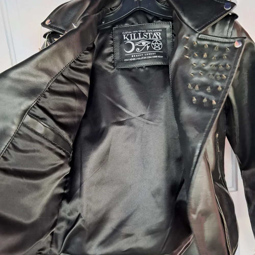 Killstar Black Spiked Biker Jacket - Picture 4 of 10
